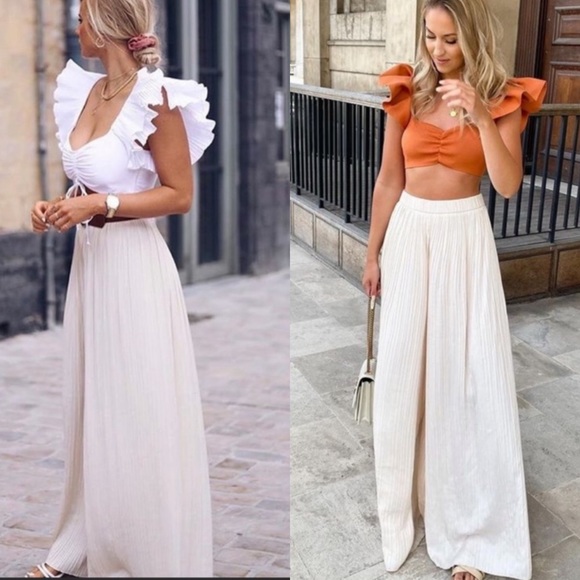 Zara Pants - Zara pleated flowy pants